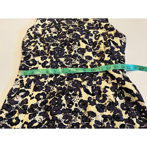 Jade Sheath Midi Dress Floral Round Neck Abstract Sleeveless Black Size Medium - Picture 5 of 8